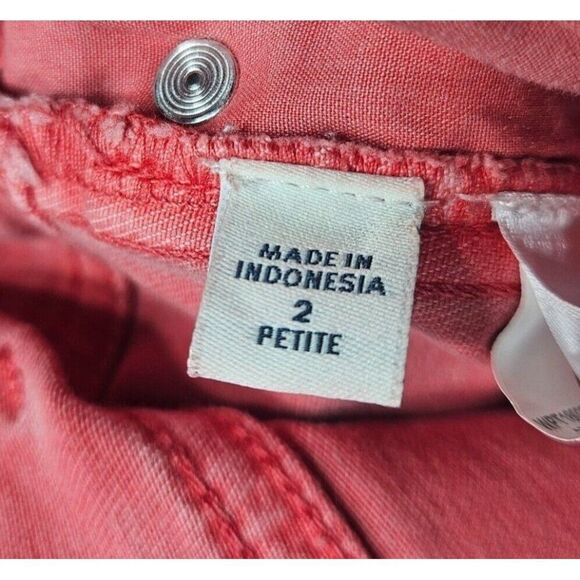 J. Jill Womens Size 2 Petite Pockets Authentic Fit Slim Ankle Pink Denim Jeans - Picture 6 of 13